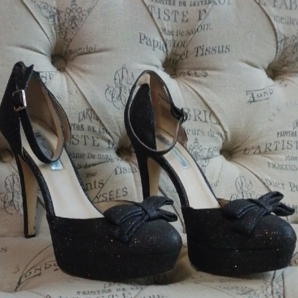 INC Black Heels